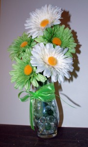 Use this beautiful Spring flower arrangement to accent you beautiful Irish decor