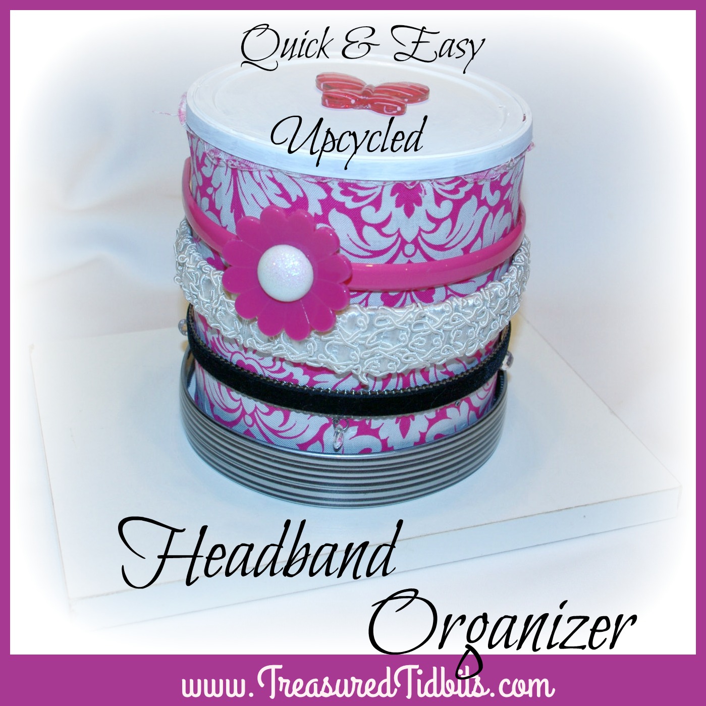 Headband Holder- Easy DIY headband and hair tie organizer