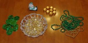 Simple St. Pat's Day Leprechaun Treasure Bowl Supplies