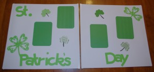 Simple St. Patrick's Day Scrapbook Layout