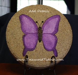 Handpainted Stepping Stone How-To Add Details