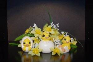 Easter Decor Ducklings Fun Eastor Decor Yellow