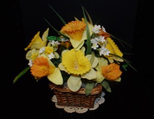 Handmade Easter Daffodil Basket