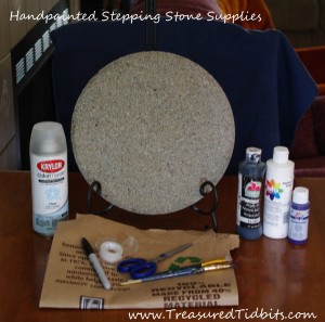Handpainted Stepping Stone How-To Supplies