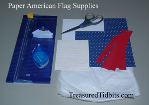 Paper Flag Supplies for a Small Decorating