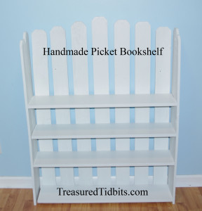 Handmade Picket Bookshelf