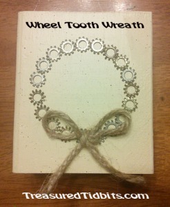 JOY Block Wheel Tooth Wreath DIY