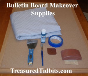 Bulletin Board Makeover Supplies
