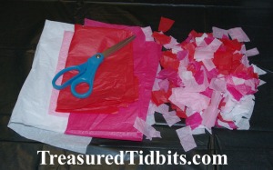 Cut tissue paper