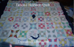 Tattered Heirloom Quilt-Memories Created with Love