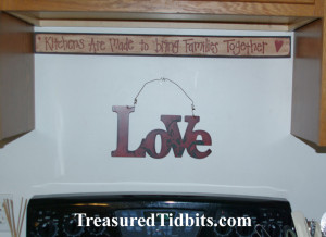 Kitchen Valentine Decor