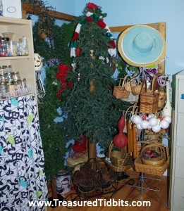 Tree and Wreath Corner Craft Room Reveal
