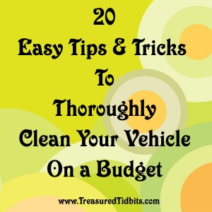 20 Easy Tips & Tricks to Clean Your Vehicle on a Budget