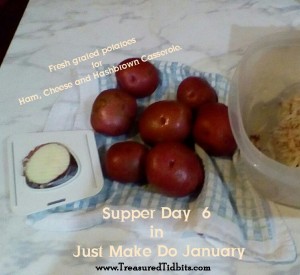 Fresh grated potatoes for Cheesy Hashbrown Casserole