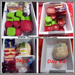 Fruit, Cheese and Chicken Baskets Day 1 & Day 12