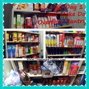 Just Make Do Overflow Pantry Day 1