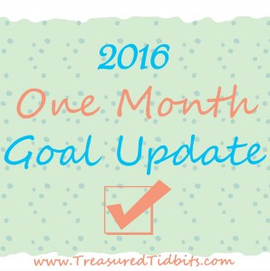 2016 One Month Goal Update