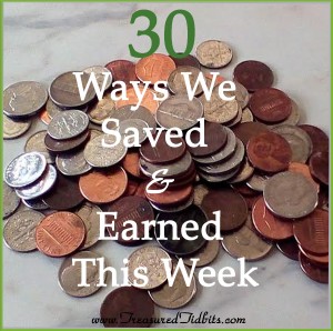 30 Ways We Saved & Earned This Week