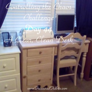 Controlling the Chaos Challenge Day 44- A Clear Clean Desk