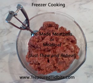 Freezer Cooking Meatbalss