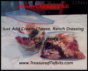 Ranch CHicken CHili Freezer Cooking