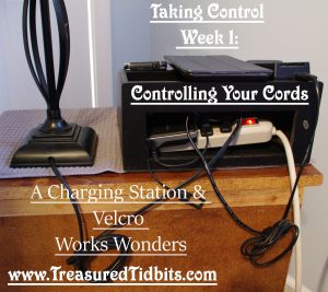 A Charging Station and Velcro Works Wonders Taking Cord Control