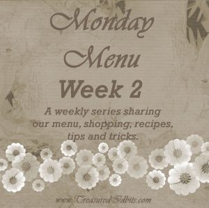 Monday Menu Week #2