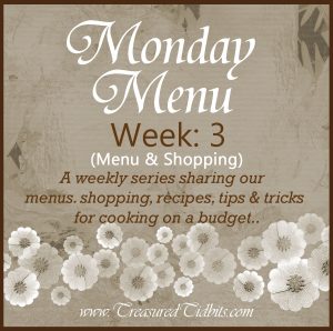 Monday Menu Week 3