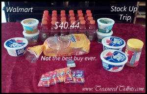 Walmart Shopping Stock Up May