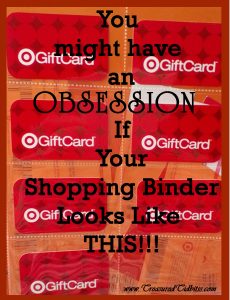 You might have an obsession Target cards