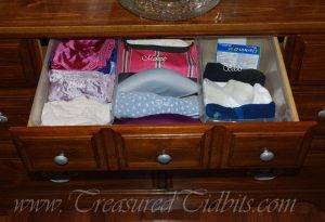 Dresser Drawer Organization- Middle