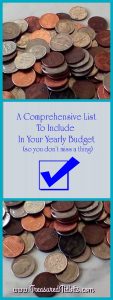 Budget Checklist Yearly