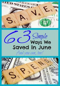 Pinterest 63 Ways We Saved In June
