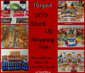 August Shopping Trips & Stocking Up
