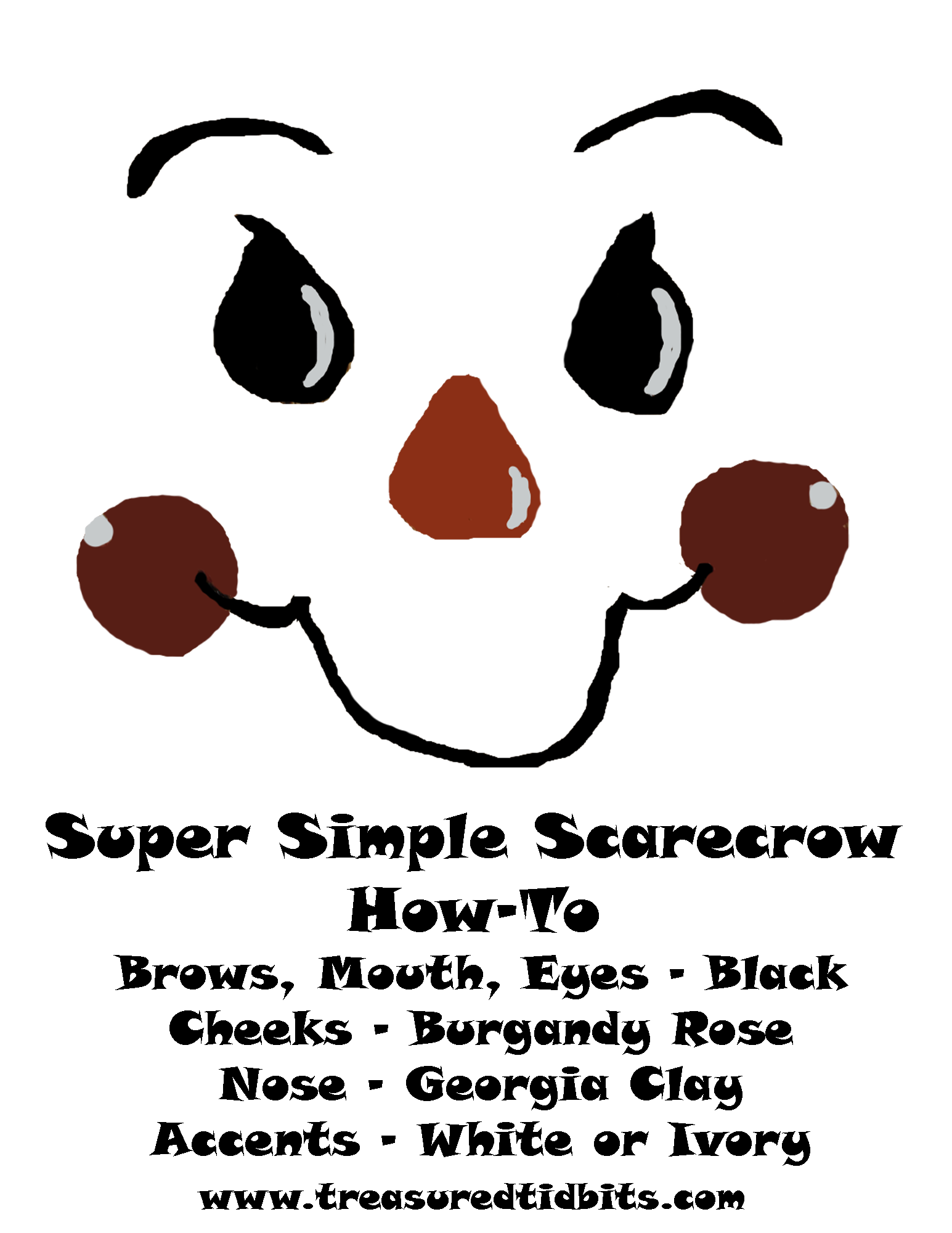 Treasured Tidbits by Tina » Super Simple Scarecrow HowTo w/Printable