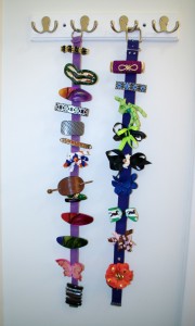 Hair Supply Organization Barrettes on Belts