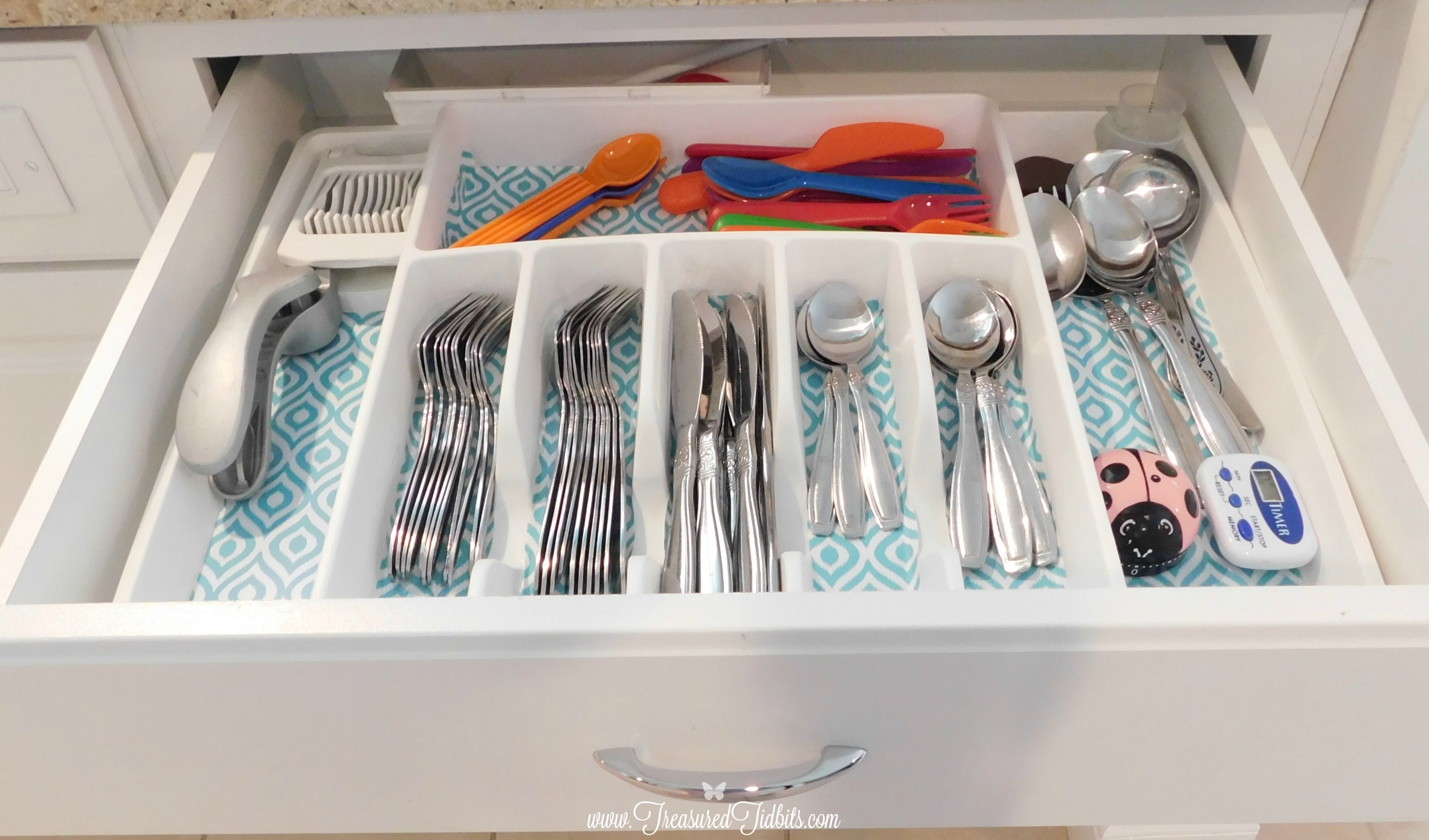 Kitchen Tour 2018 Our House on the Hill Silverware Drawer Organization